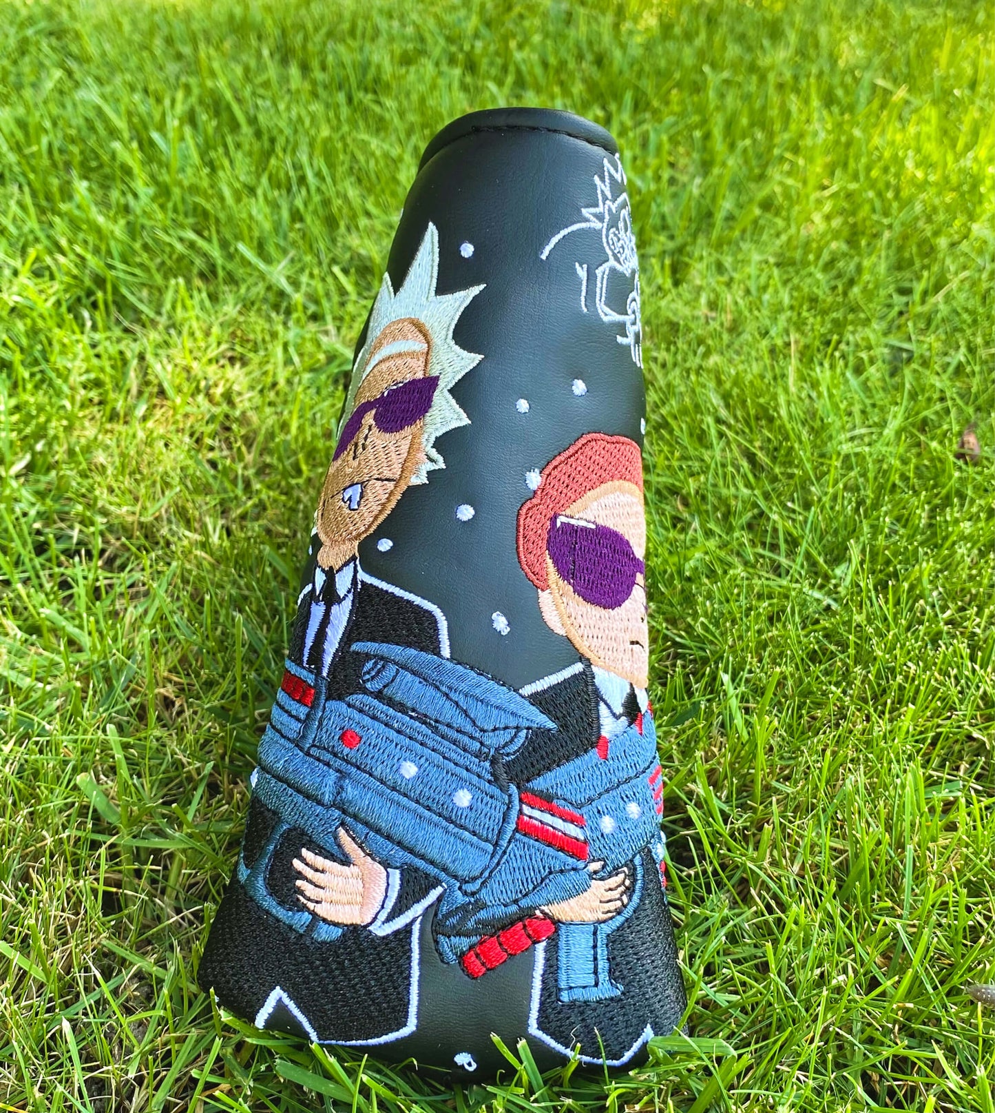 "MEN IN BLACK"-Have a good putt-Blade putter headcover