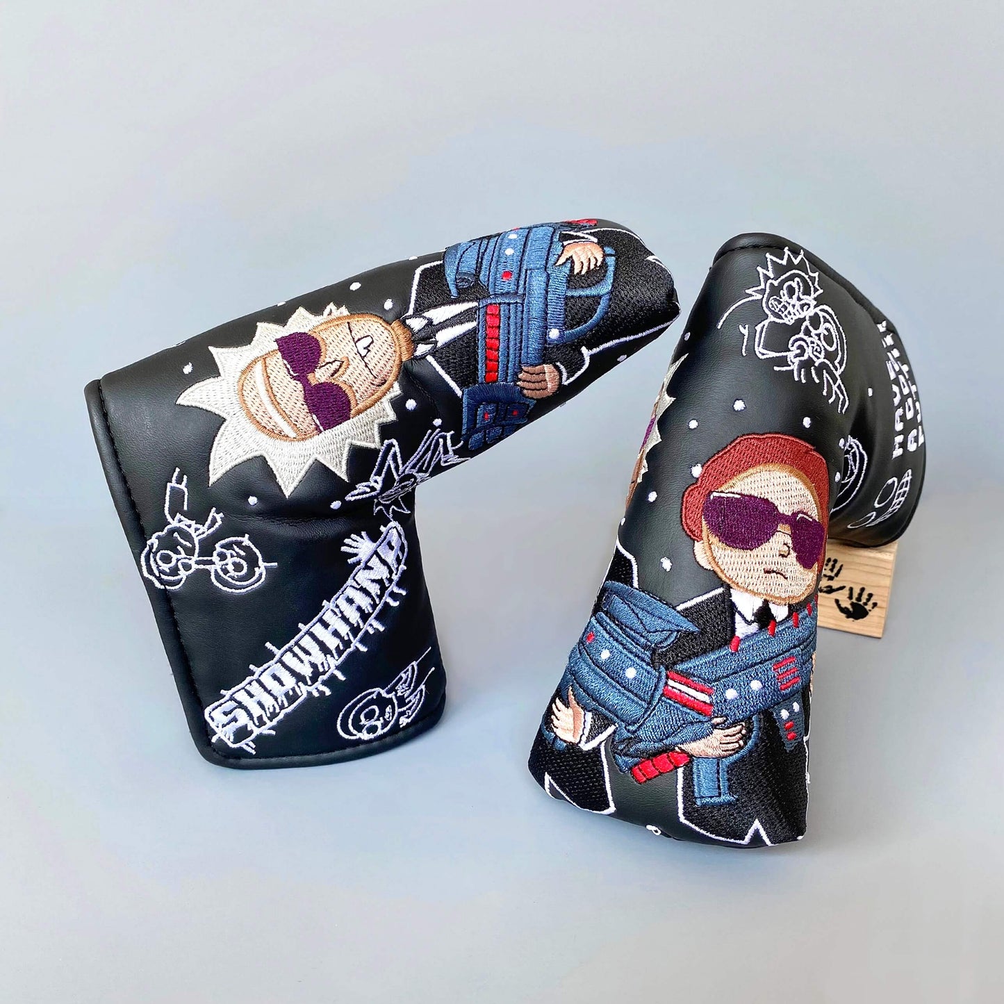 "MEN IN BLACK"-Have a good putt-Blade putter headcover
